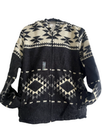 Native Spirit jacket FLEECE LINED ( alpaca wool - cotton blend)- Alpaca Wool