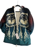 Native Spirit jacket FLEECE LINED ( alpaca wool - cotton blend)- Alpaca Wool
