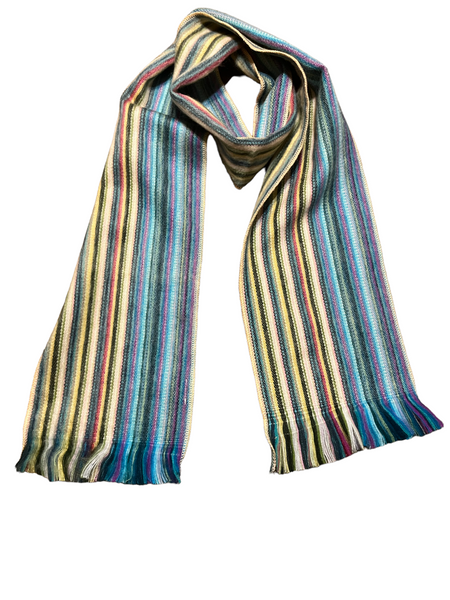 Stripes Alpaca scarf-Alpaca Wool