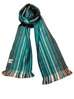 Stripes Alpaca scarf-Alpaca Wool