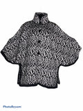 button cape/ sweater  Alpaca wool/ cotton blend