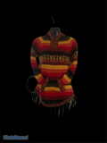 Rainbow sweater / Alpaca wool cotton blend