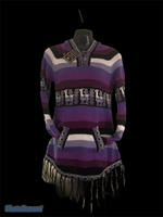 Rainbow sweater / Alpaca wool cotton blend