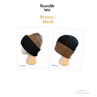 High quality reversible alpaca wool hat